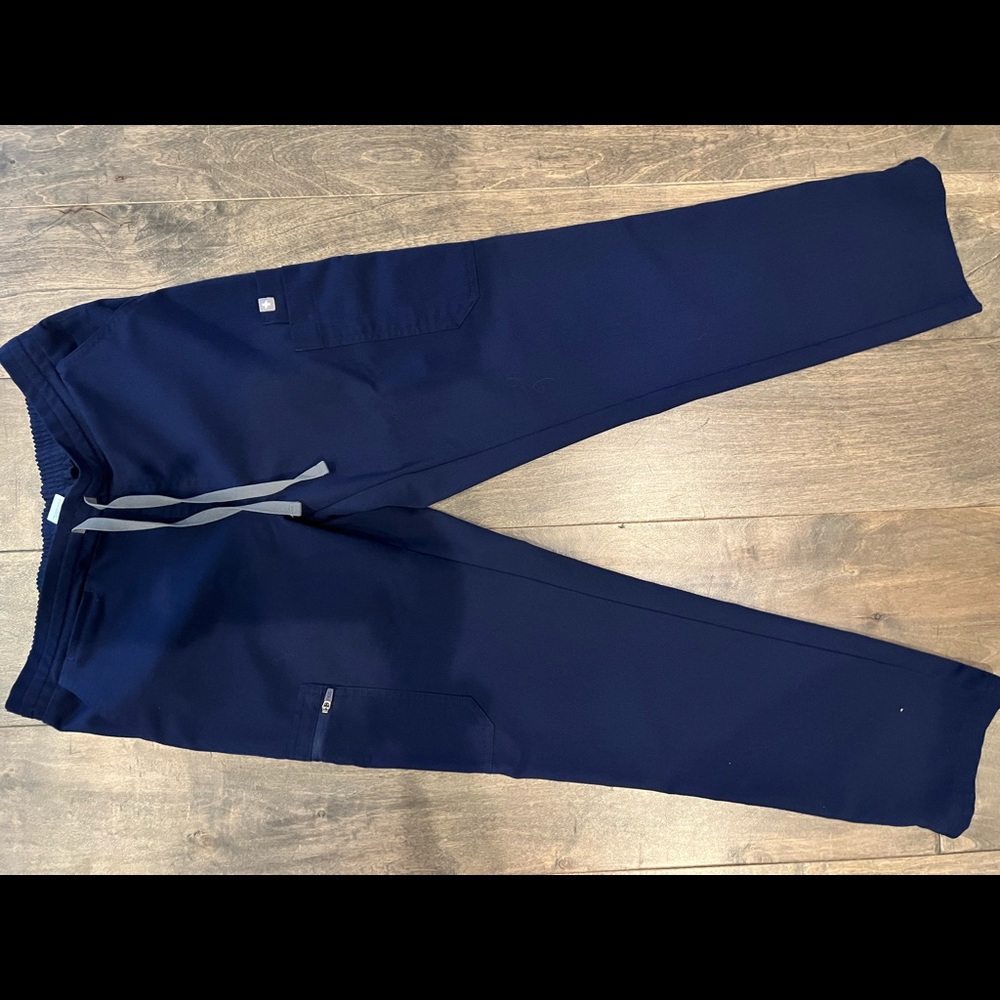 FIGS- Petite Small Scrub Pants; Color-Dark Harbor / Navy Blue